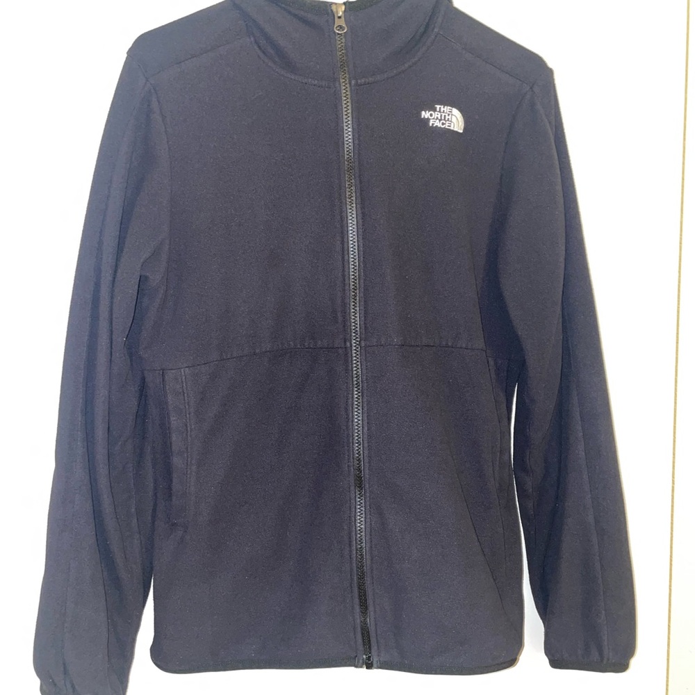 The North Face Black Full-Zip Full zip Jacket Juniors/womens fleece